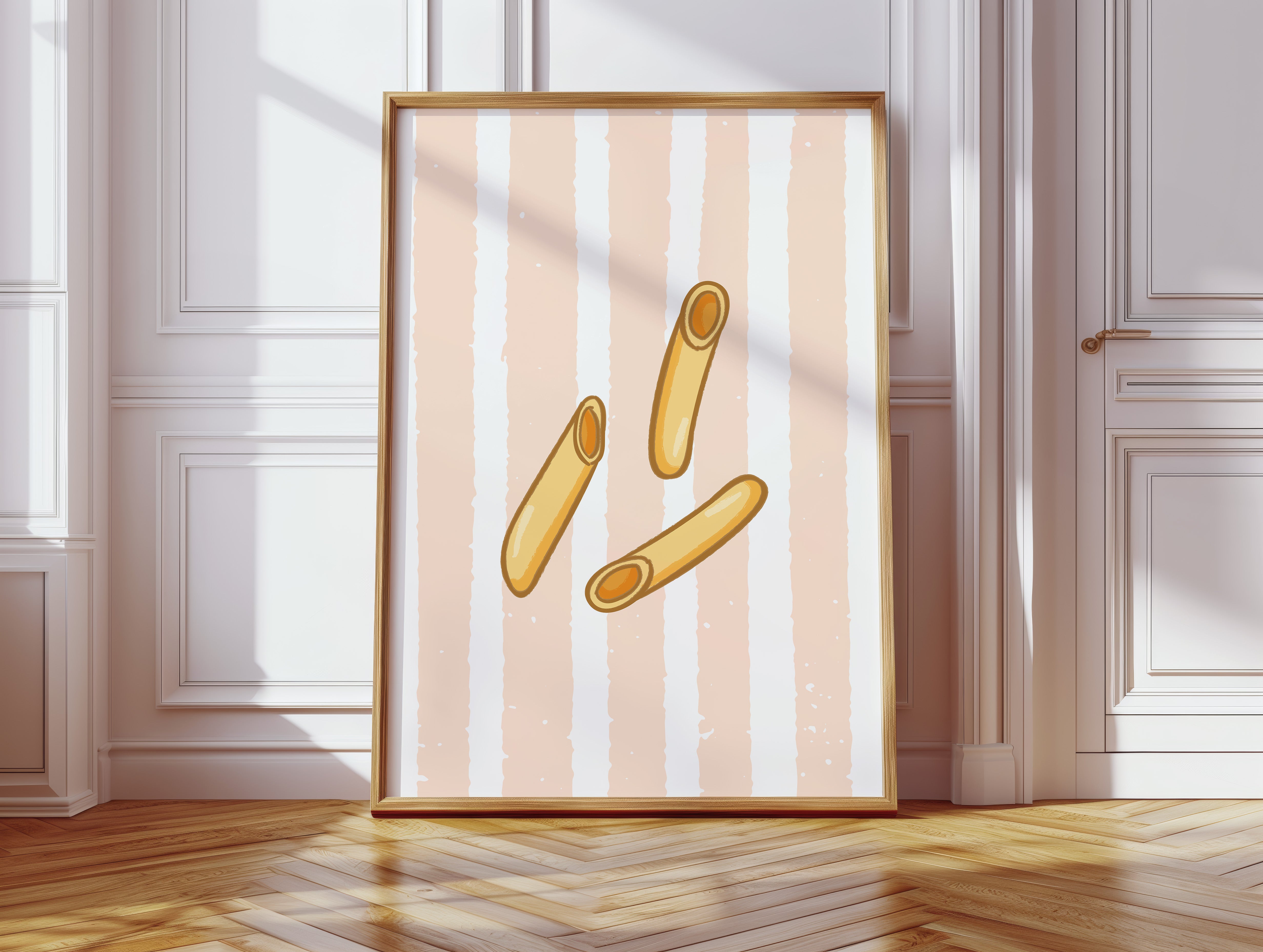 Breadsticks Dance On Blush Stripes