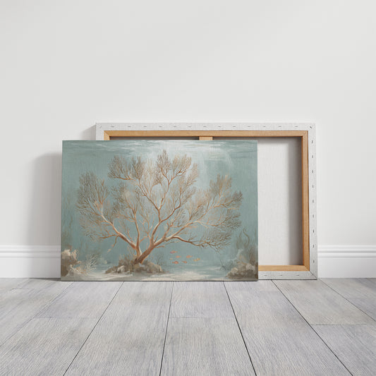 Coral Tree Beneath Azure Waters