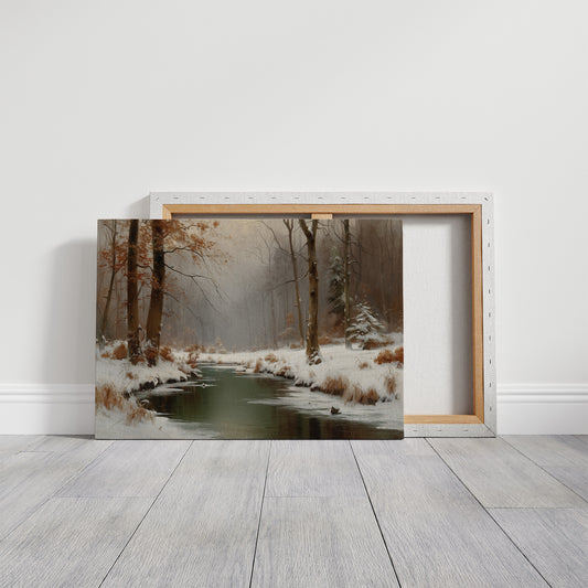 Winter Stream Carries Autumn's Memory