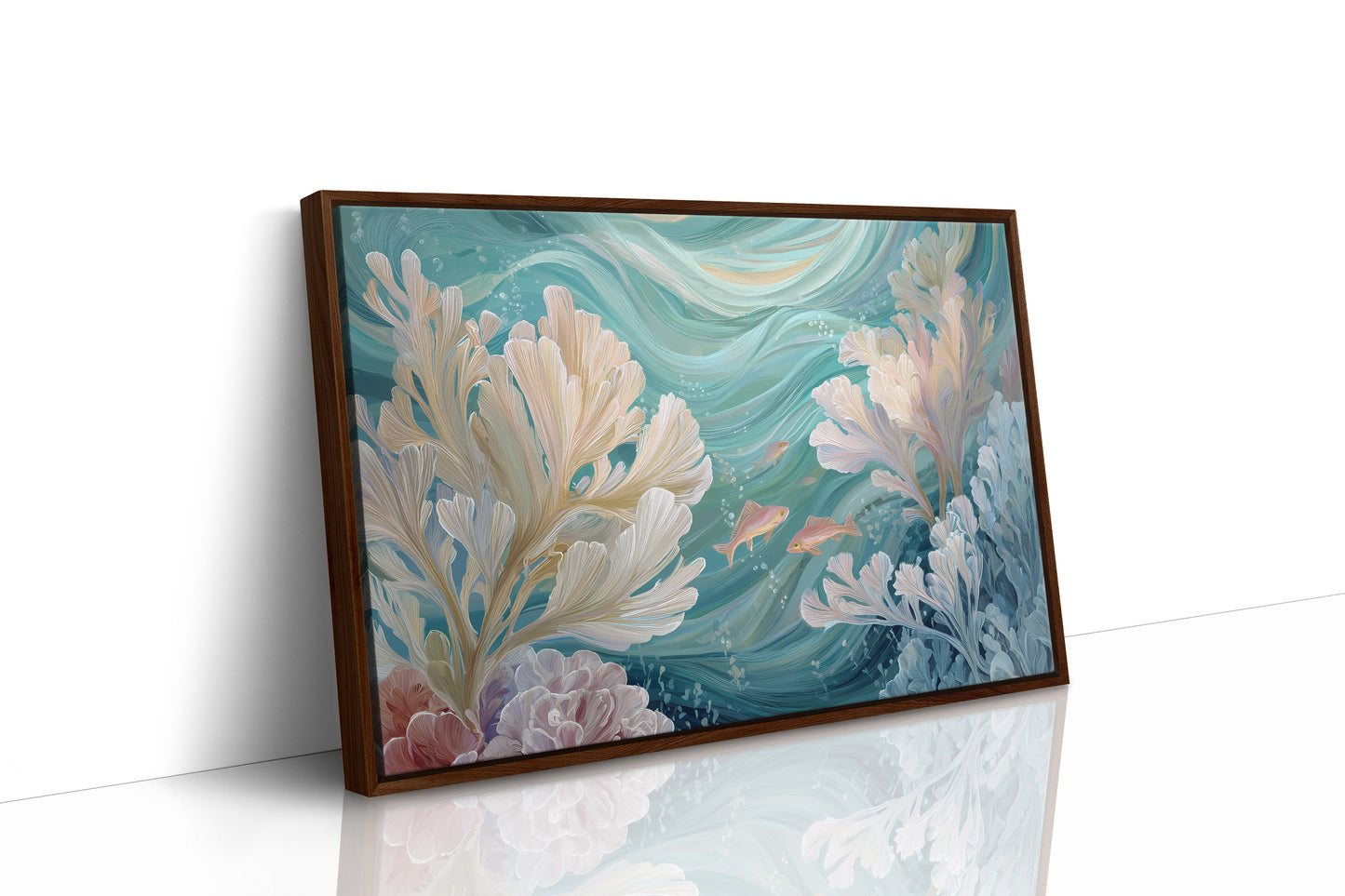 Coral Symphony In Turquoise Depths