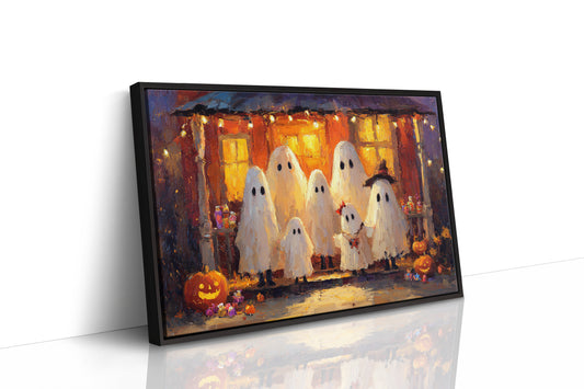 Gathering Under Pumpkin Light