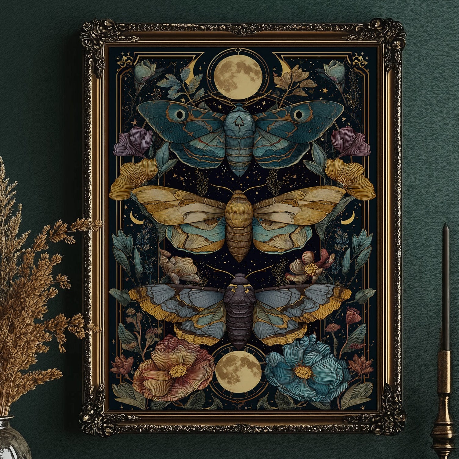 Midnight Moths Chase Celestial Dreams