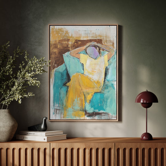 Sunlit Moments In Turquoise Room