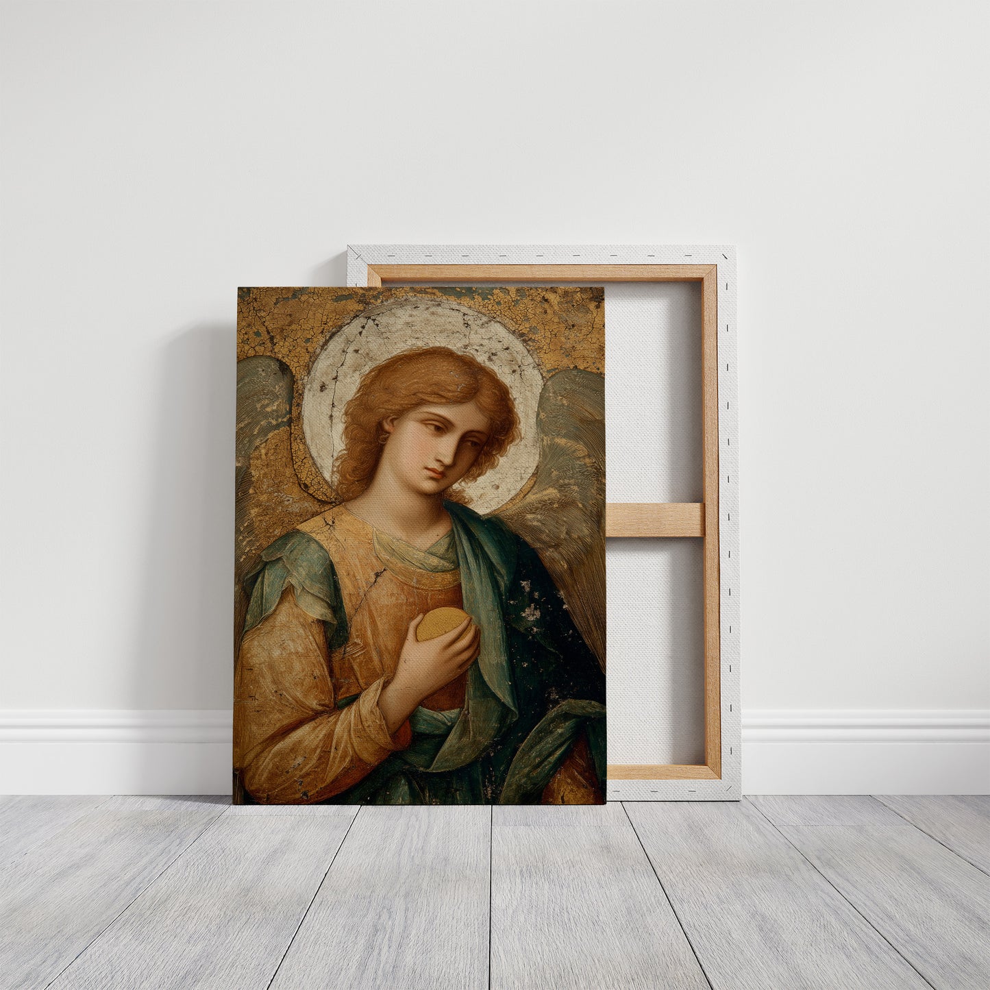 Gilded Faith On Rustic Table