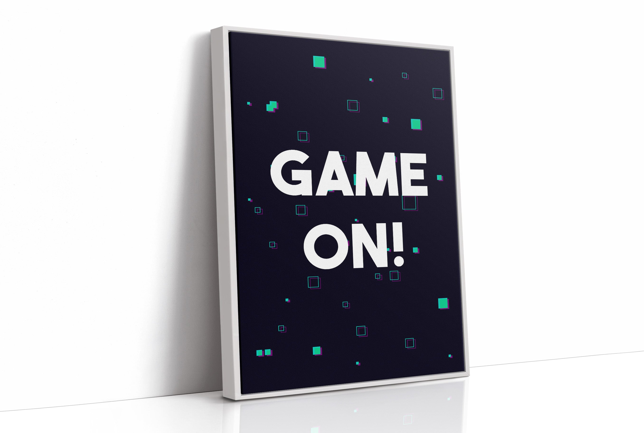 Game On Neon Gamer Art