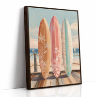 Coastal Boards Await Summer Waves