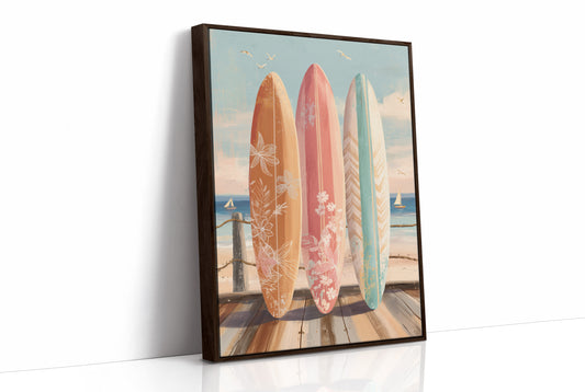 Coastal Boards Await Summer Waves