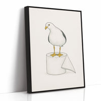 Seagull on a Toilet Roll
