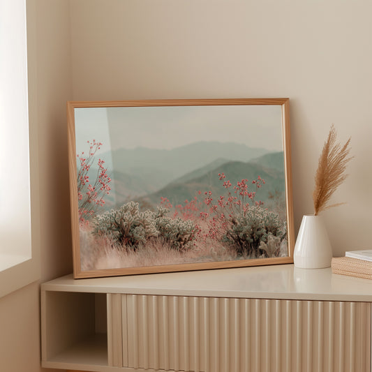 Desert Blossoms Paint Mountain Dreams
