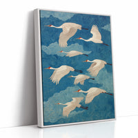 Eight Cranes and a Blue Forever