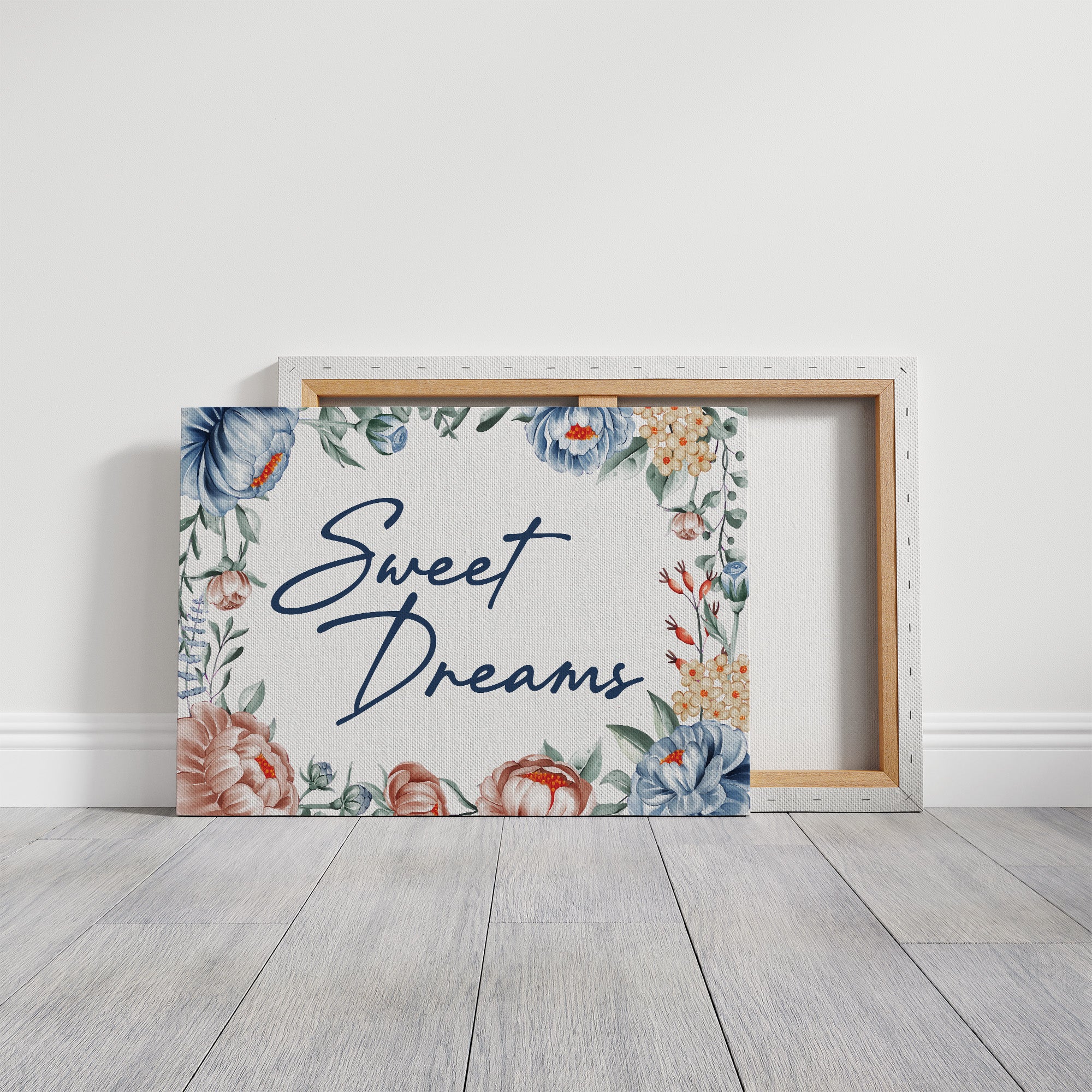 Sweet Dreams Floral Frame Print