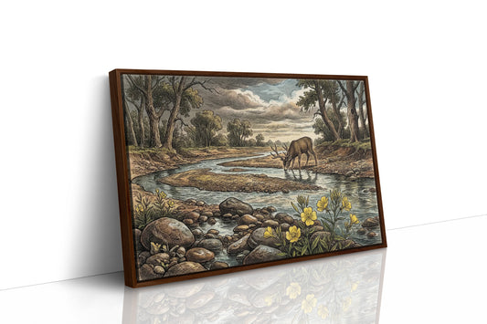 Buck at the River's Bend
