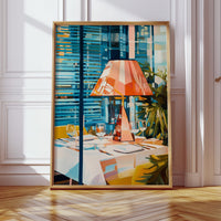 Coral Lamp Lights Summer Evening