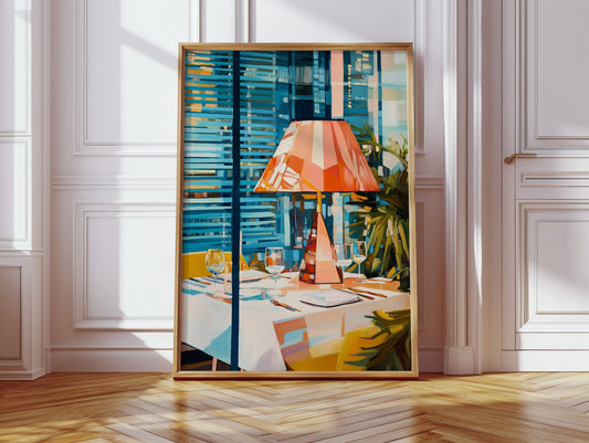 Coral Lamp Lights Summer Evening