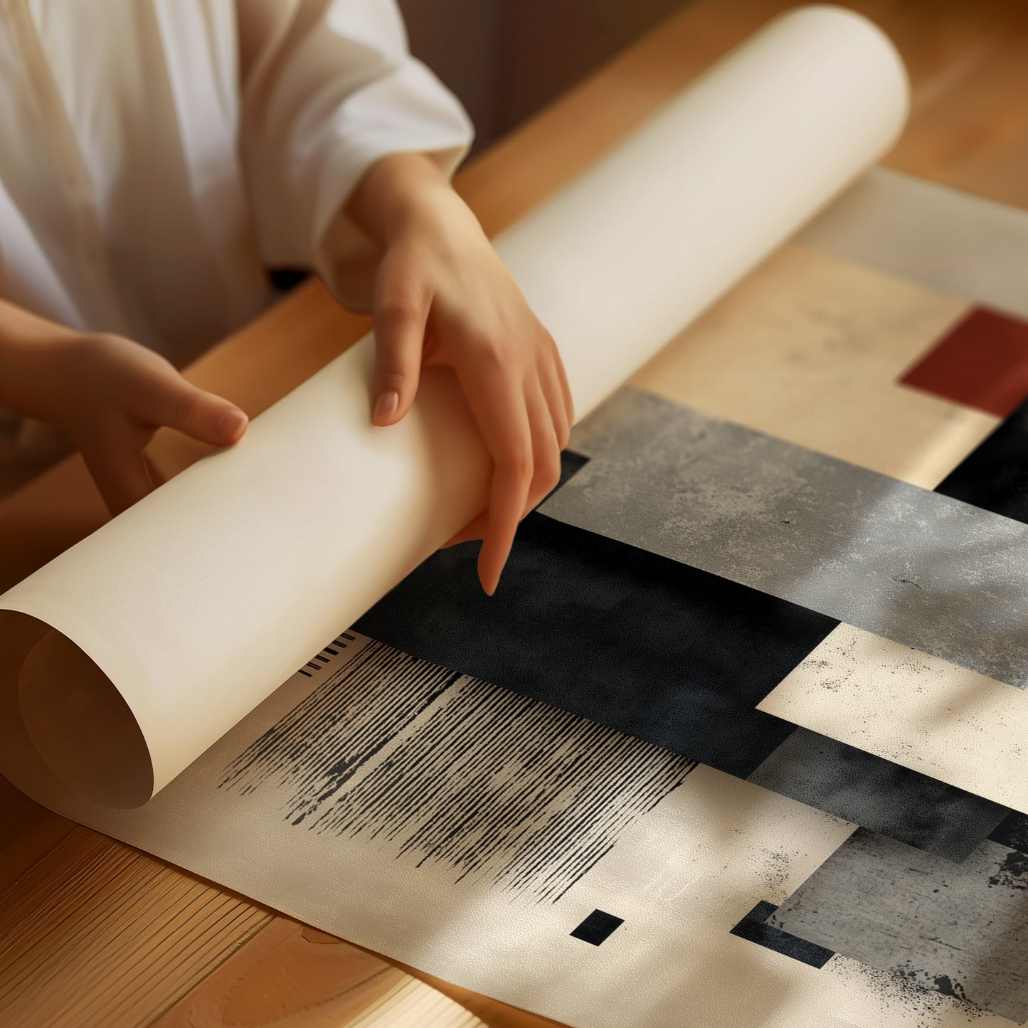 Concrete Poetry In Geometric Balance