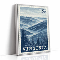 Virginia Blue Ridge Stamp Art