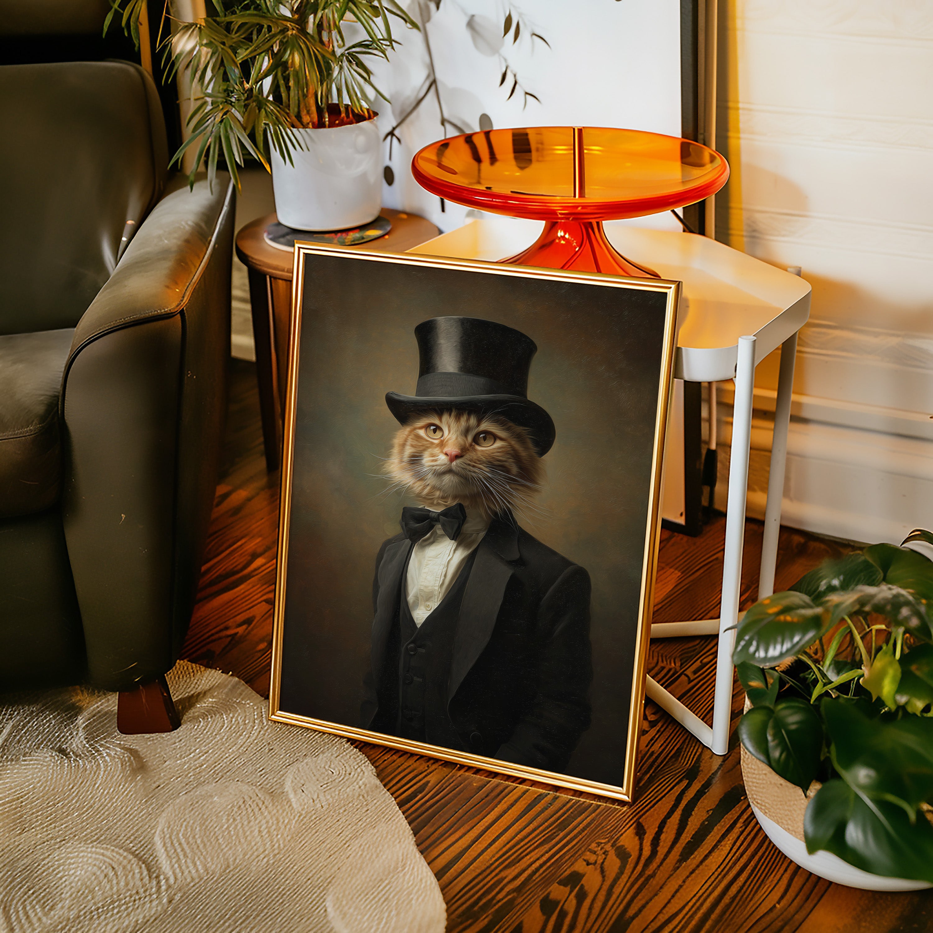 The Dapper Feline Connoisseur