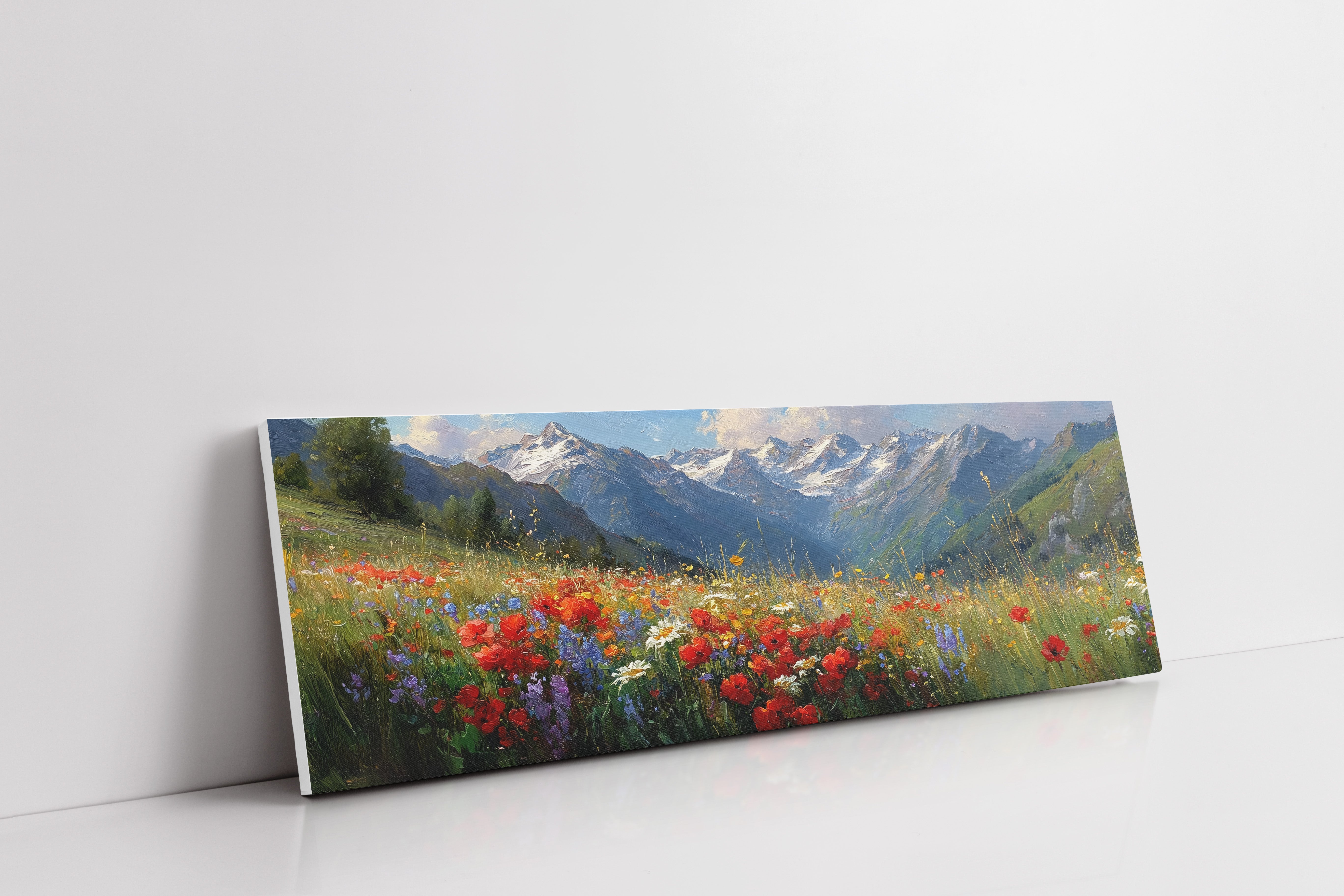 Wildflowers Beneath the Peaks