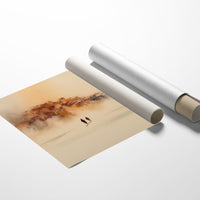 Travelers In Morning Mist