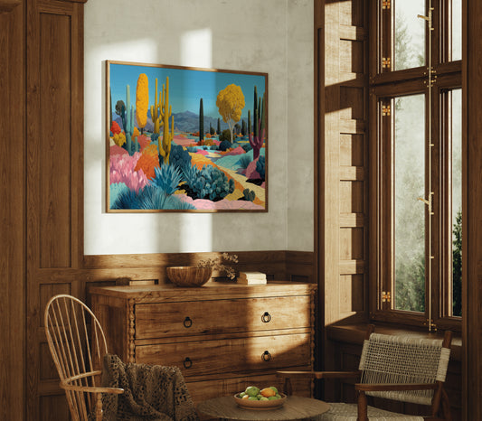 Saguaros Dance In Rainbow Valleys
