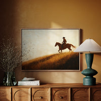 Sunset Ride on Prairie Hill