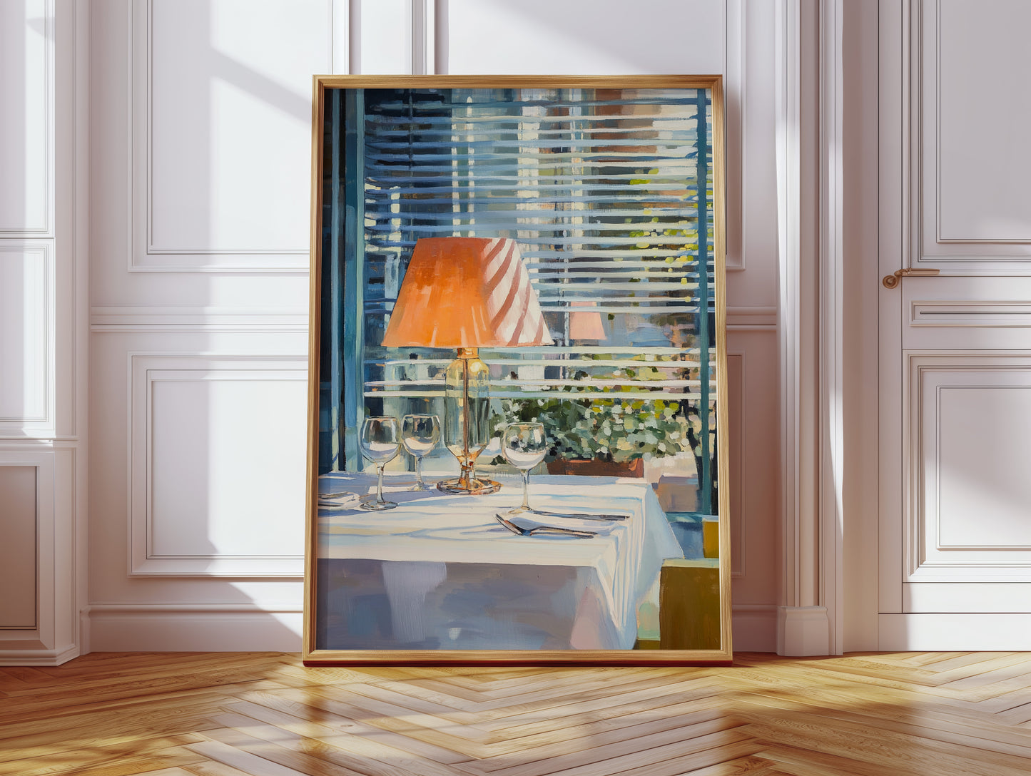 Afternoon Light Through Venetian Lines