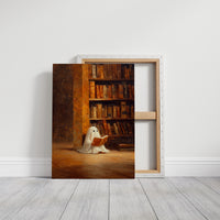 Whimsical Ghost Library Canvas Print - Enchanting Art - Gallery Canvas image 14