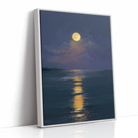 Golden Path Across Midnight Waters