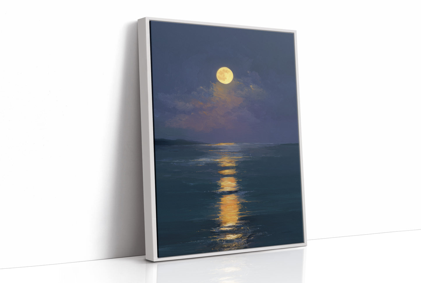 Golden Path Across Midnight Waters