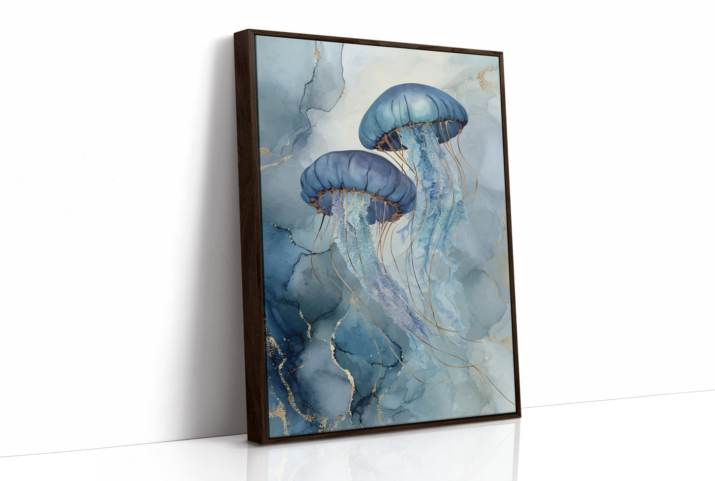 Cerulean Dancers in Liquid Cosmos