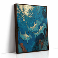 Hammerheads at the Reef Wall