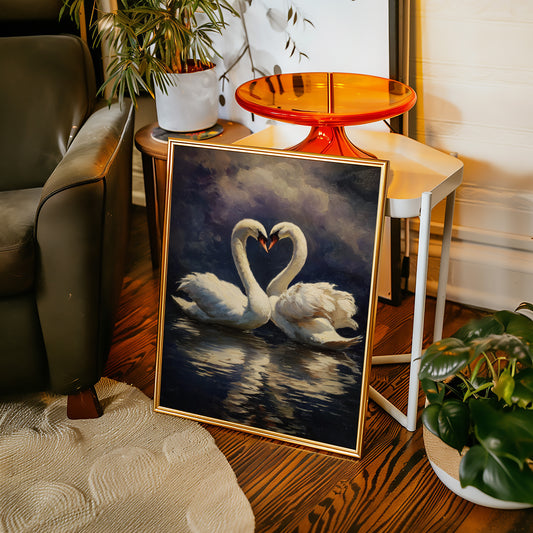 Hearts Entwined in Still Waters