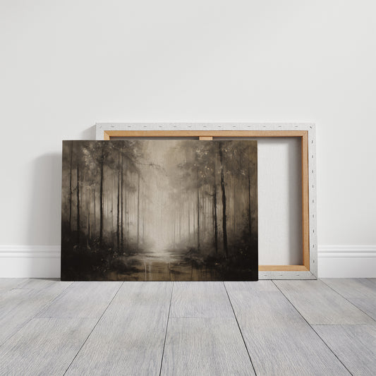 Fog Dwells Between Ancient Pines