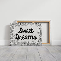 Sweet Dreams Botanical Line Art