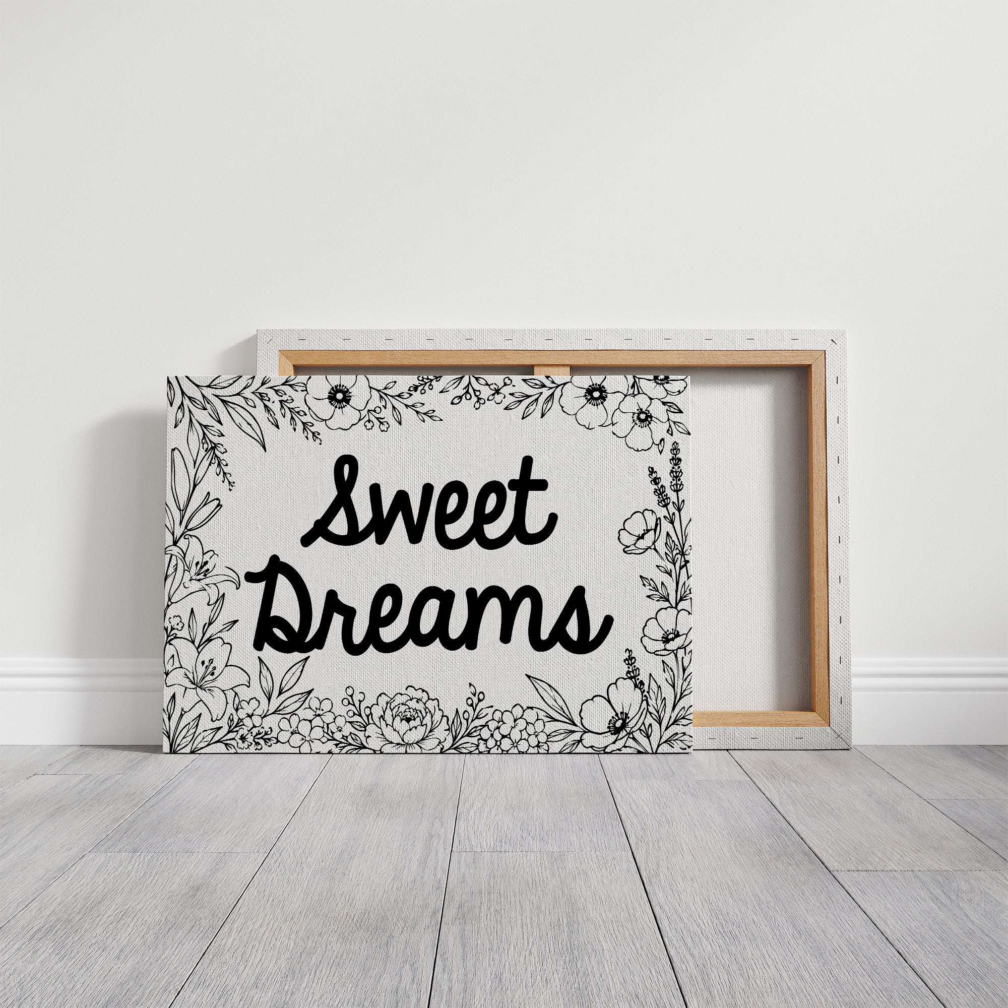 Sweet Dreams Botanical Line Art
