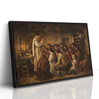 Humble Prayers in Rustic Sanctuary
