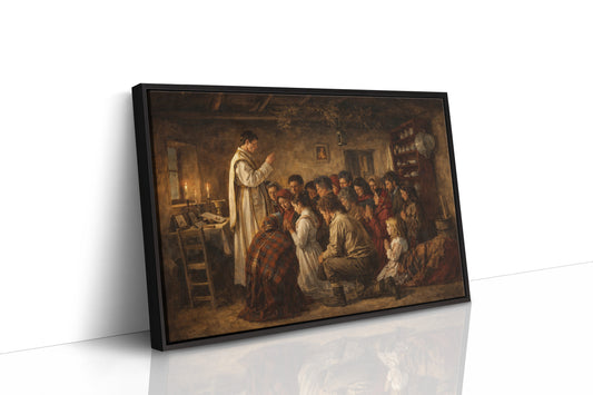 Humble Prayers in Rustic Sanctuary