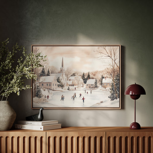 Winter's Dance On Village Ice