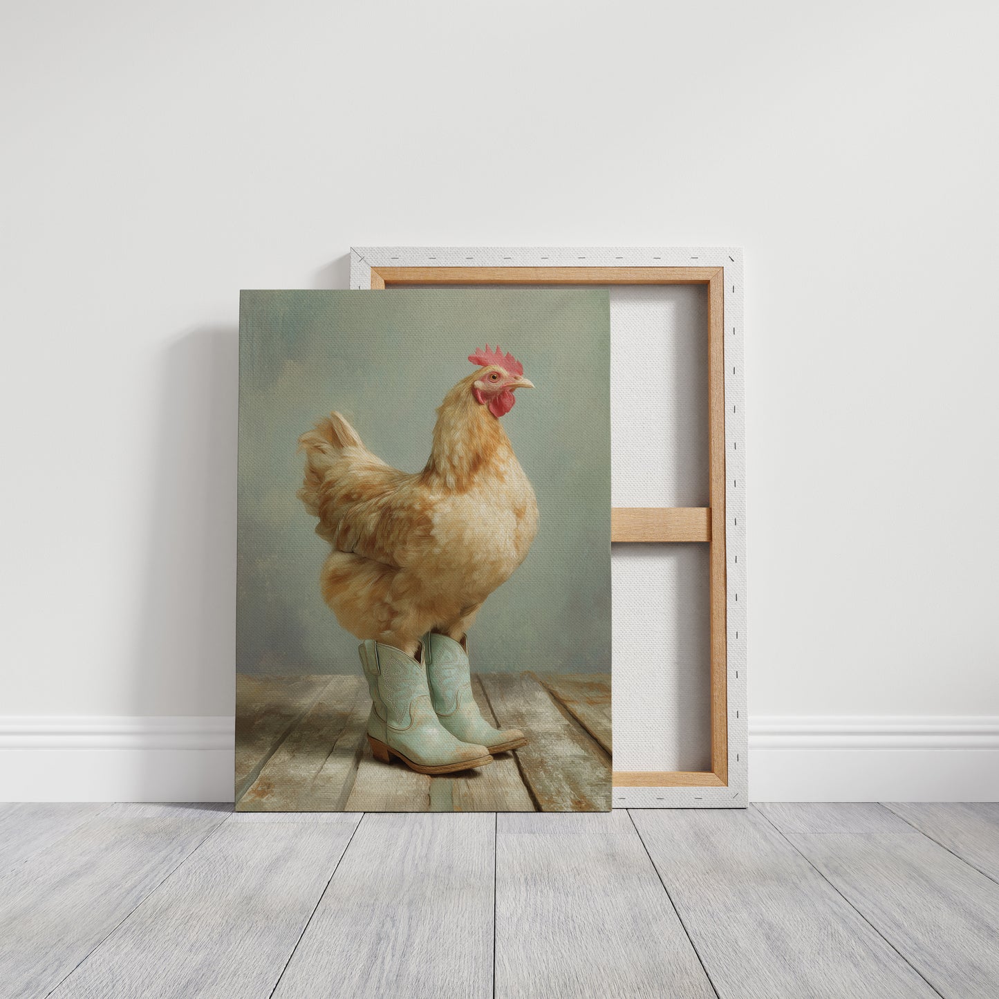 Farmyard Fashionista: Boots and Feathers