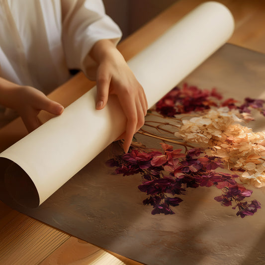 Faded Blooms Against Autumn Light