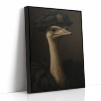 Ostrich in a Feathered Hat
