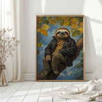 Sloth in a Leather Jacket