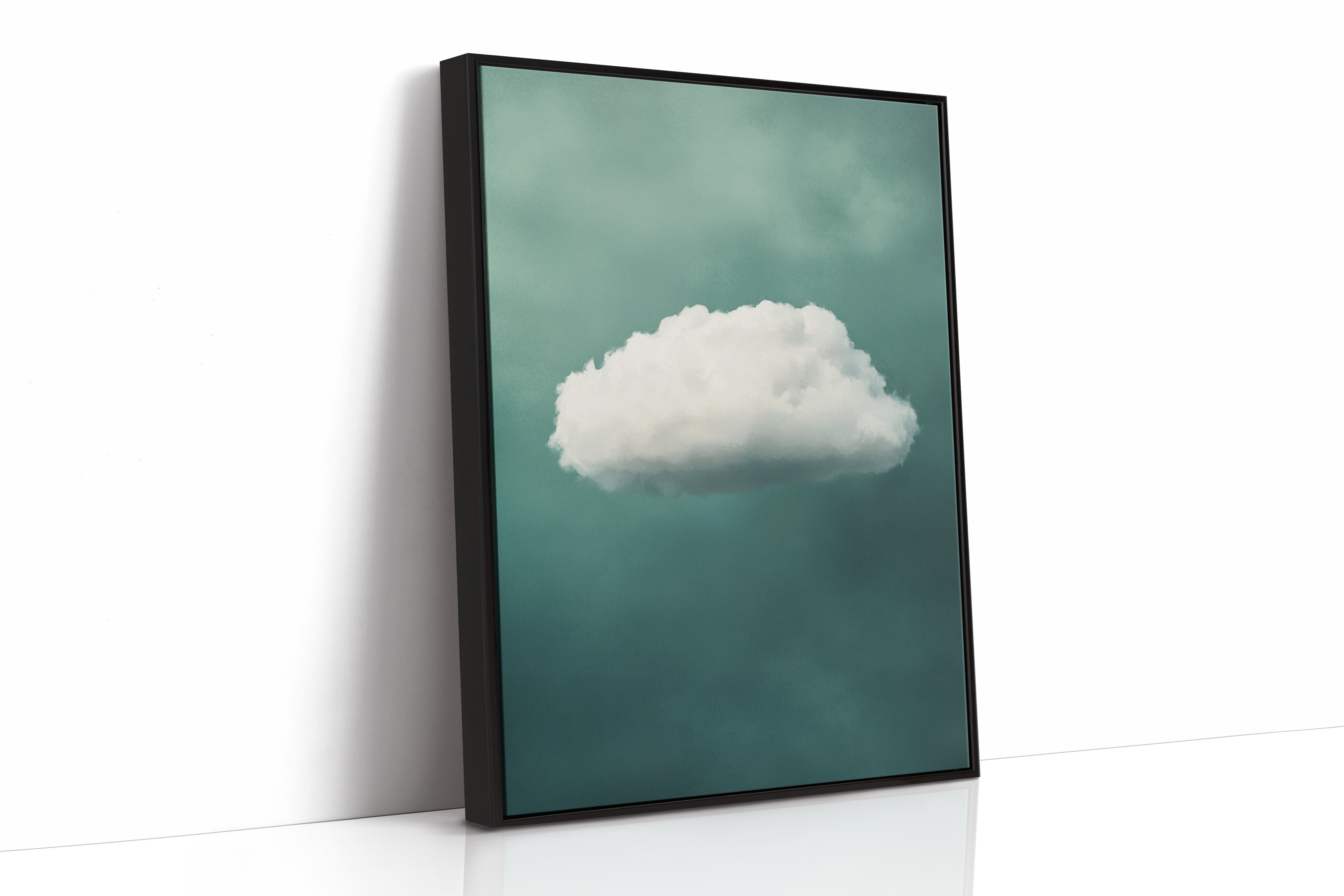 Gentle Cloud over Seafoam Sky