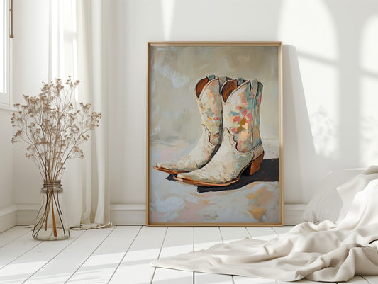 Painted Soles: Floral Cowgirl Boots