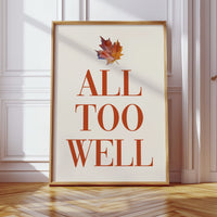 Maple Leaves Write Autumn Letters