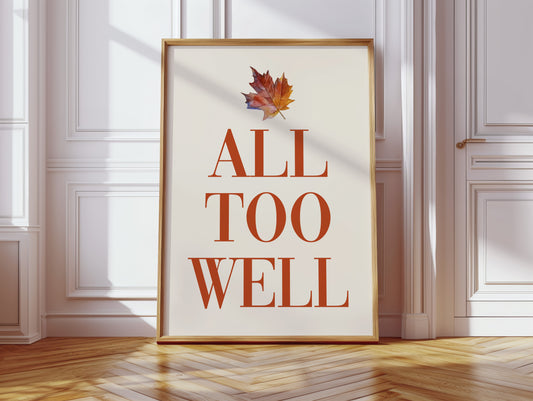 Maple Leaves Write Autumn Letters