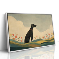 Watchful Guardian Among Wildflower Hills