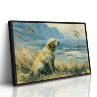 Golden Retriever, Coastal Cliffs