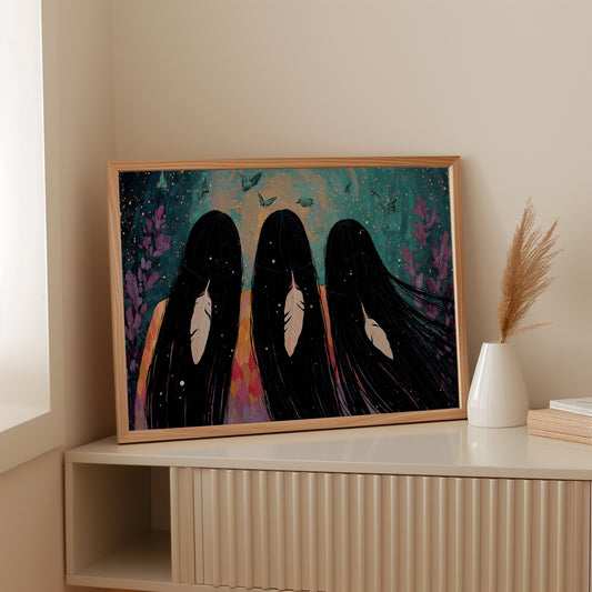 Sacred Feathers Dance With Butterflies
