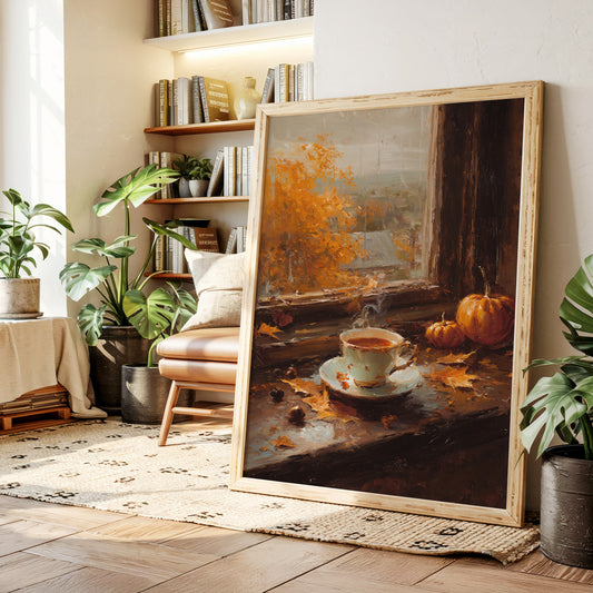 Autumn Sips and Golden Leaves